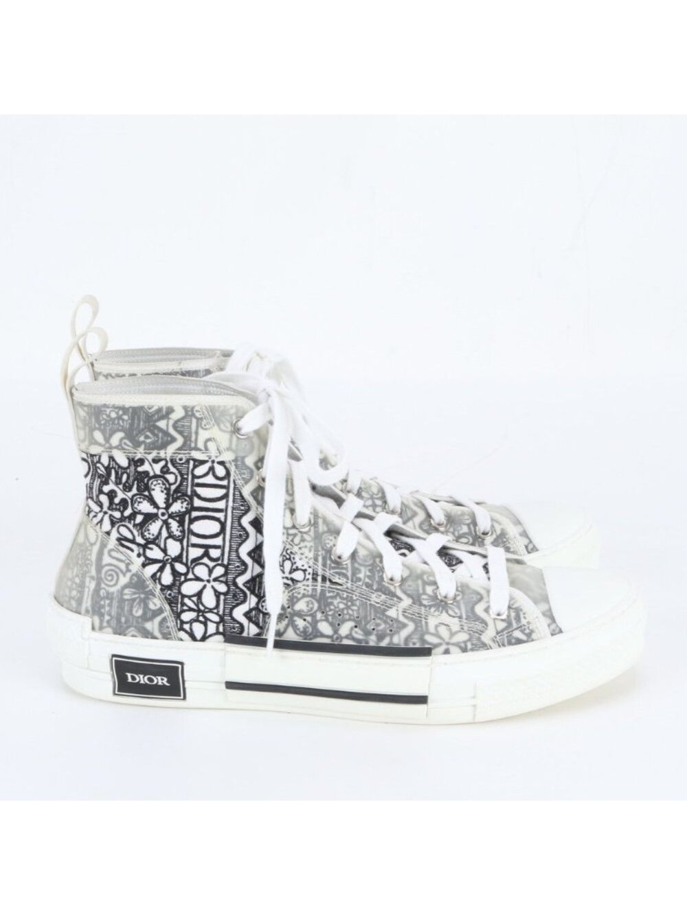 Dior High Cut Sneakers 43 Lace Up Shoes Mem - Picture 5 of 7